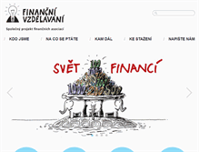 Tablet Screenshot of financnivzdelavani.cz